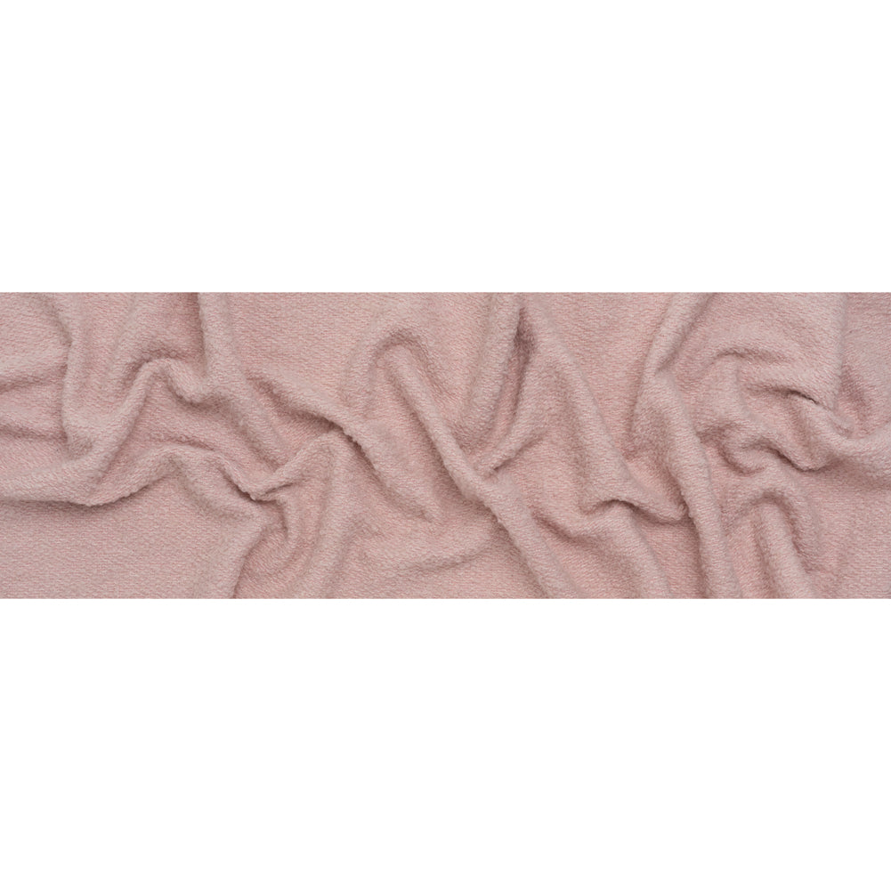 Wool Blend Boucle Tweed - Dusty Pink - Full