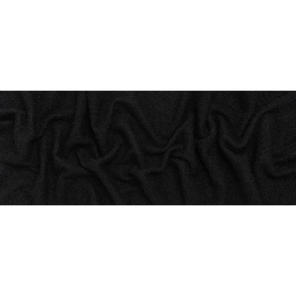 Wool Blend Boucle Tweed - Black - Full