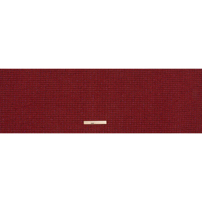 Wool Blend Tweed with Metallic Gold Accents - Red, Burgundy and Fuchsia Plaid - Full
