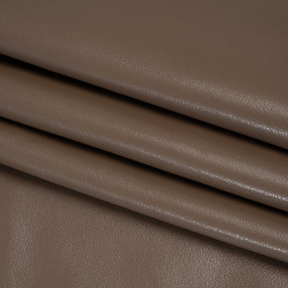 Buttery Faux Leather with Brushed Suede-like Backing - Taupe - Veronica Collection Folded