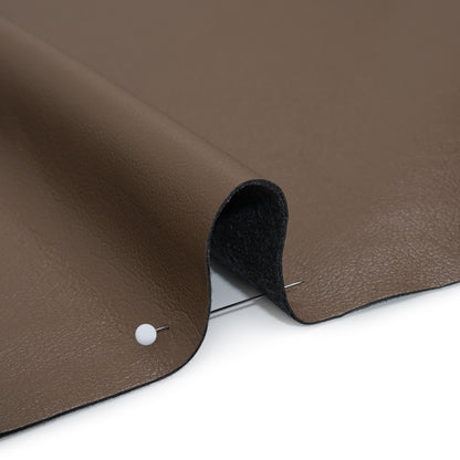 Buttery Faux Leather with Brushed Suede-like Backing - Taupe - Veronica Collection Detail