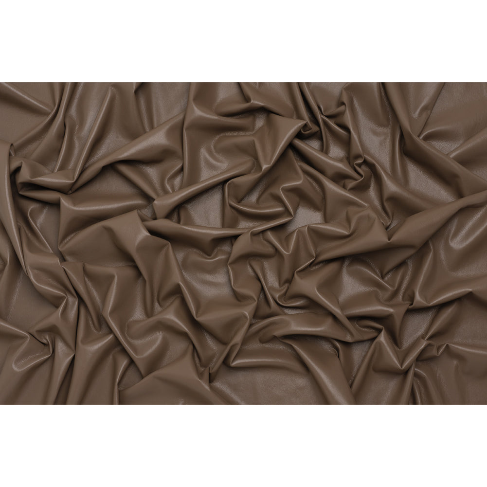 Buttery Faux Leather with Brushed Suede-like Backing - Taupe - Veronica Collection - Full