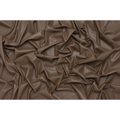 Buttery Faux Leather with Brushed Suede-like Backing - Taupe - Veronica Collection - Full
