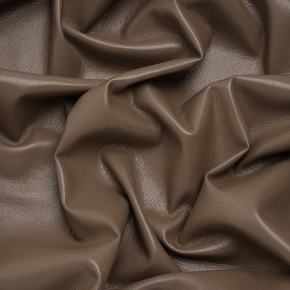 Buttery Faux Leather with Brushed Suede-like Backing - Taupe - Veronica Collection