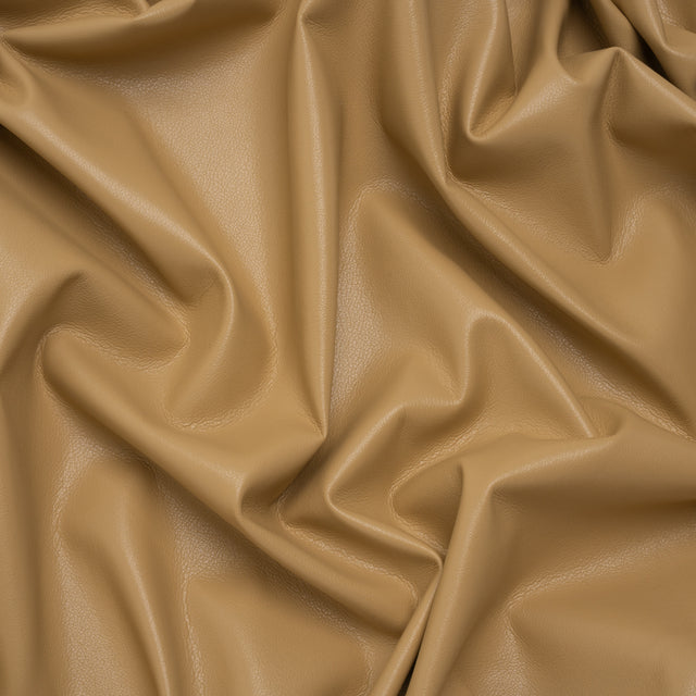 Buttery Faux Leather with Brushed Suede-like Backing - Beige - Veronica Collection
