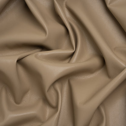 Buttery Faux Leather with Brushed Suede-like Backing - Stone - Veronica Collection