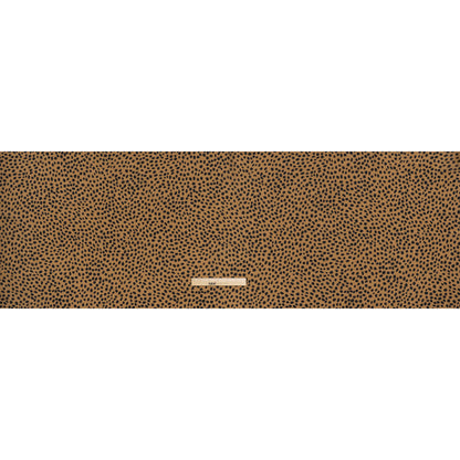 Silk and Cotton Voile Print - Tan and Black Little Spots - Deadstock