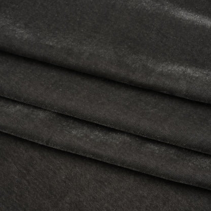 Rayon-Silk Velvet - Charcoal - Cicero Collection Folded