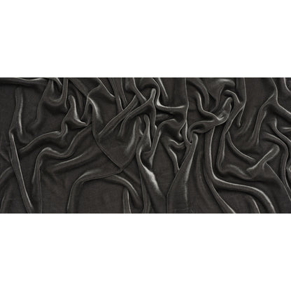 Rayon-Silk Velvet - Charcoal - Cicero Collection - Full