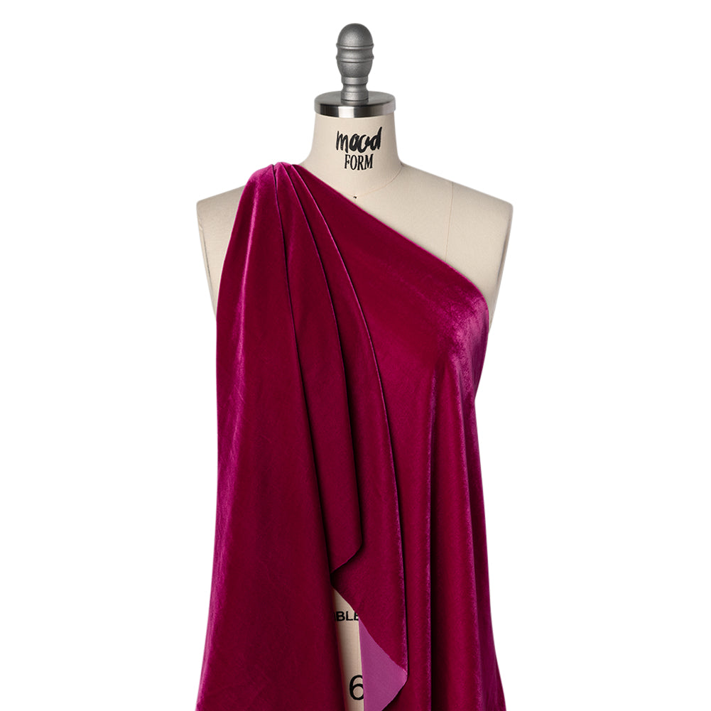 Rayon-Silk Velvet - Magenta - Cicero Collection Drape