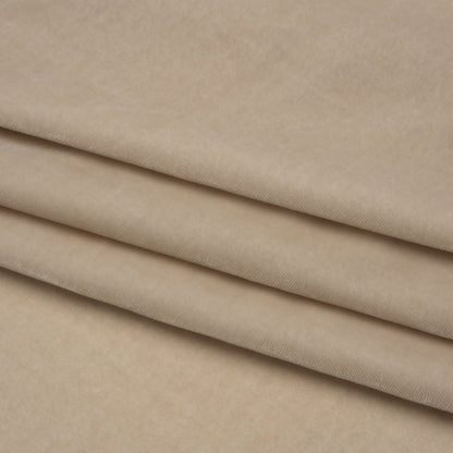 Rayon-Silk Velvet - Beige - Cicero Collection Folded