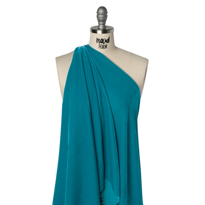 Rayon-Silk Velvet - Turquoise - Cicero Collection Drape