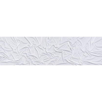 Stretch Modal 1x1 Rib Knit - White PFD - Designer Deadstock