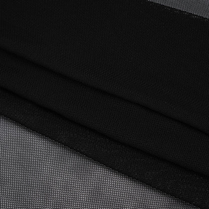 Polyester Stretch Mesh - Black - Designer Deadstock