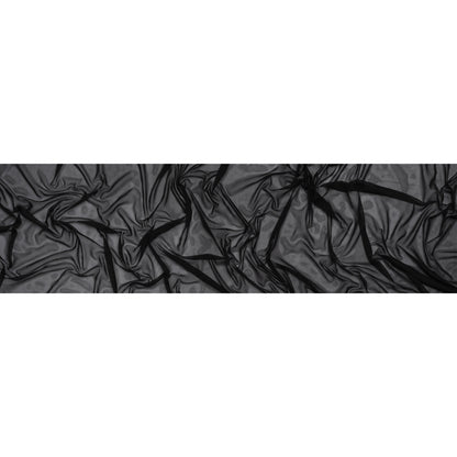 Polyester Stretch Mesh - Black - Designer Deadstock