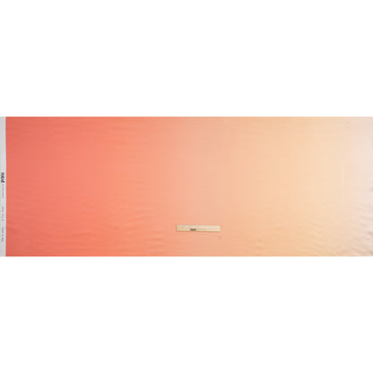 Silk Charmeuse Print 16MM, Made in Italy - Pale Peach to Blush Pink Ombre