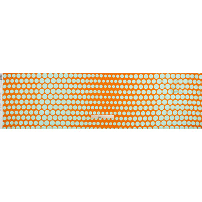 Silk Charmeuse Print 16MM, Made in Italy - Orange and Mint Polka Dot Gradients