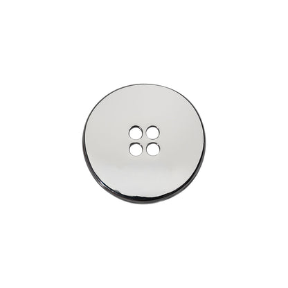 Organic Textured Metal Four-Hole Button - 27L/17mm - Nickel