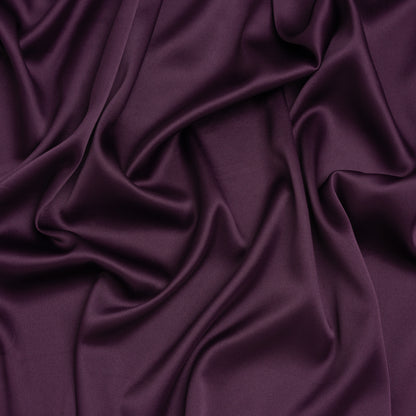 Stretch Polyester Charmeuse - Lush Purple - Designer Deadstock