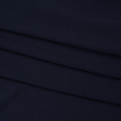 Stretch Polyester Tricot - Midnight Navy - Designer Deadstock