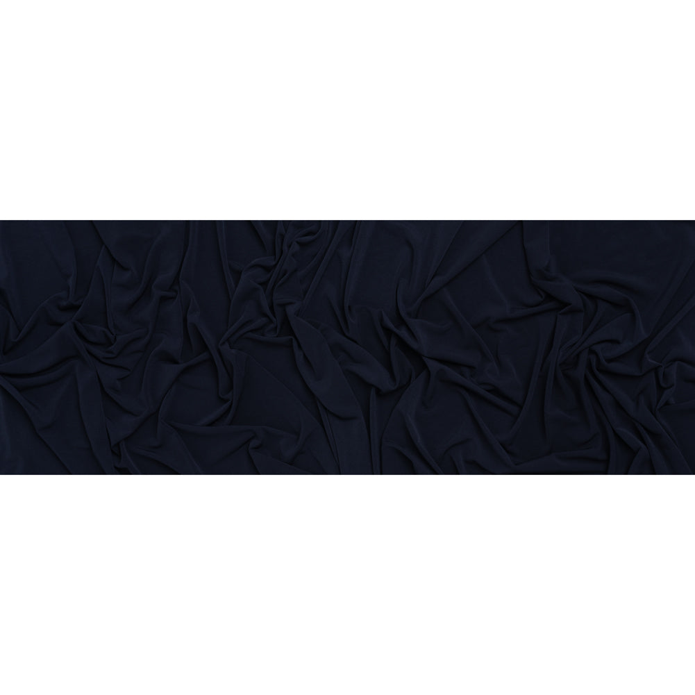 Stretch Polyester Tricot - Midnight Navy - Designer Deadstock - Full
