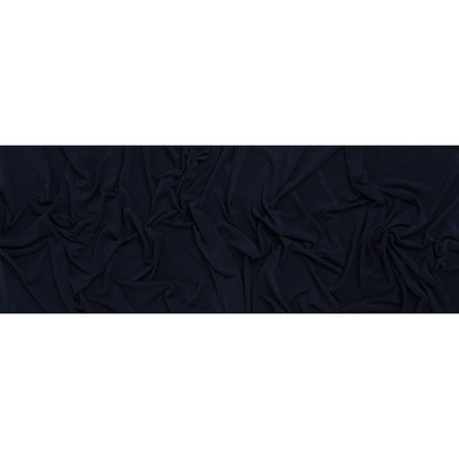 Stretch Polyester Tricot - Midnight Navy - Designer Deadstock