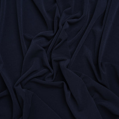 Stretch Polyester Tricot - Midnight Navy - Designer Deadstock