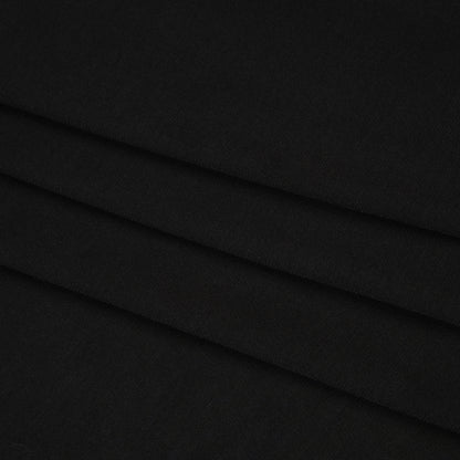 Stretch Polyester Tricot - Black - Designer Deadstock