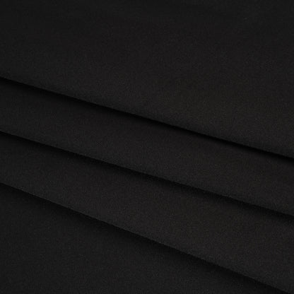 Stretch Polyester Scuba Knit - Black - Designer Deadstock