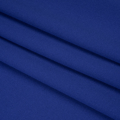 Stretch Polyester Crepe Scuba Knit - Royal Blue - Designer Deadstock