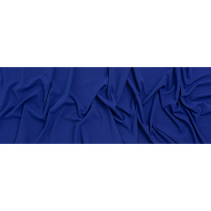 Stretch Polyester Crepe Scuba Knit - Royal Blue - Designer Deadstock