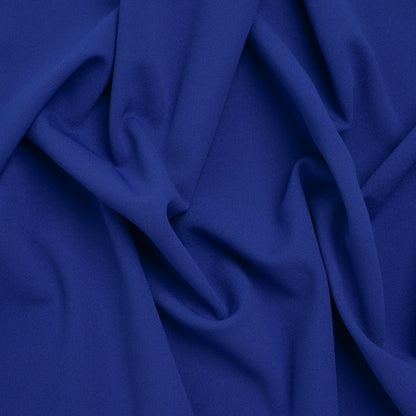Stretch Polyester Crepe Scuba Knit - Royal Blue - Designer Deadstock