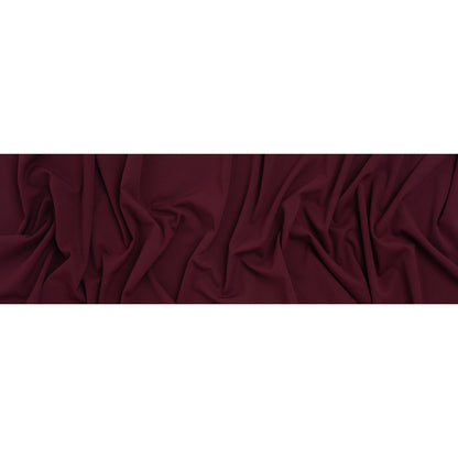 Stretch Polyester Crepe Scuba Knit - Wine Purple - Designer Deadstock