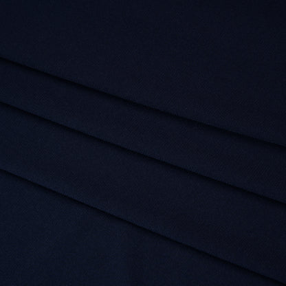 Stretch Polyester Tricot - Midnight Blue - Designer Deadstock