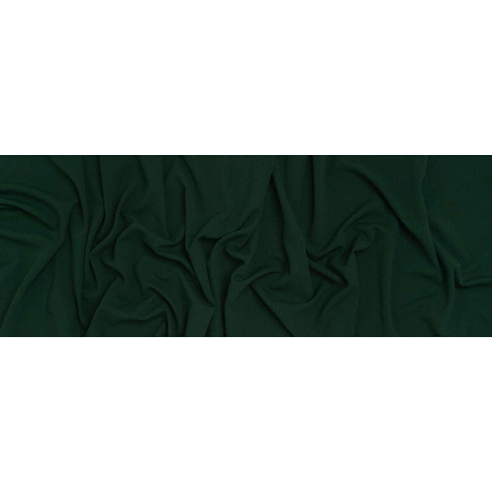Stretch Polyester Crepe Double Knit - Hunter Green - Designer Deadstock - Full