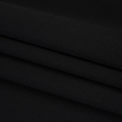 Stretch Polyester Liverpool Knit - Black - Designer Deadstock