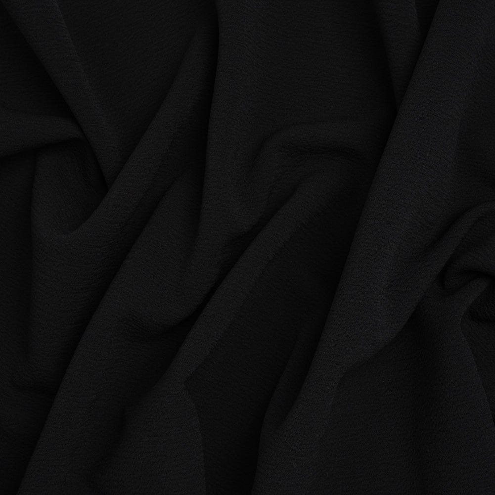 Stretch Polyester Liverpool Knit - Black - Designer Deadstock