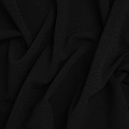 Stretch Polyester Liverpool Knit - Black - Designer Deadstock