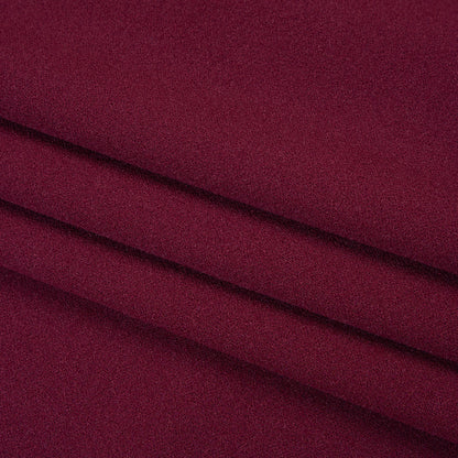 Stretch Polyester Crepe Scuba Knit - Berry Purple - Designer Deadstock