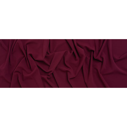 Stretch Polyester Crepe Scuba Knit - Berry Purple - Designer Deadstock