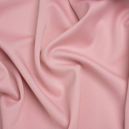 Stretch Polyester Crepe Double Knit - Blush Pink - Designer Deadstock