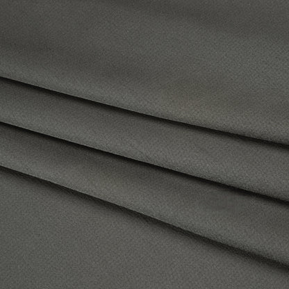 Stretch Crepe Back Satin - Gunmetal Gray - Designer Deadstock