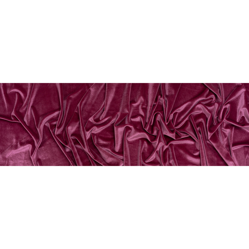 Stretch Polyester Velour - Blush Pink - Designer Deadstock - Full