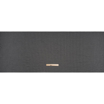 Stretch Polyester Jacquard Knit - Black and White Mini Houndstooth - Designer Deadstock