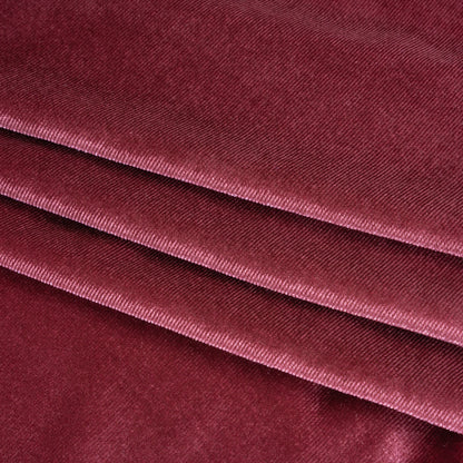 Stretch Polyester Velour - Ruby Pink - Designer Deadstock