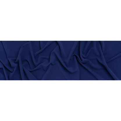 Stretch Polyester Ribbed Double Knit - Bright Royal Blue - Designer Deadstock