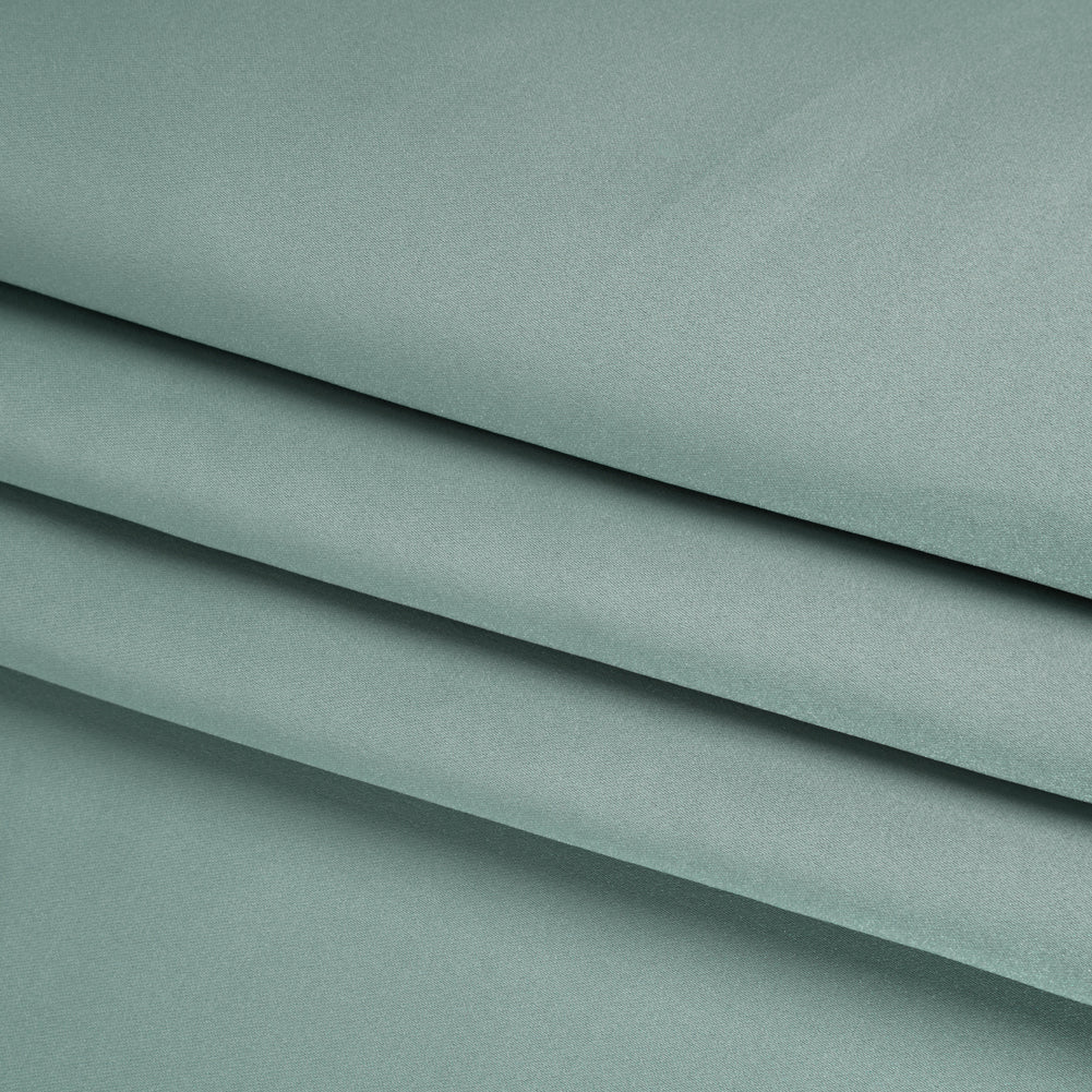 Polyester Satin - Pale Blue - Designer Deadstock - Folded