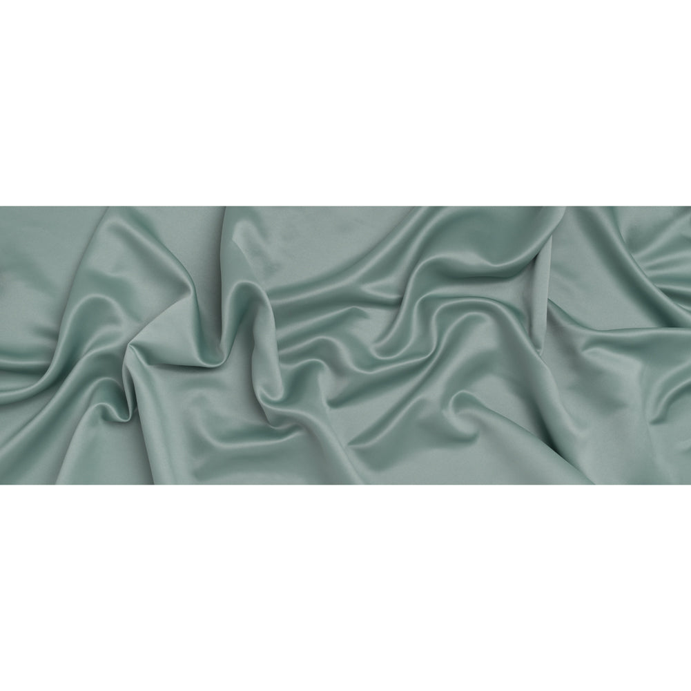 Polyester Satin - Pale Blue - Designer Deadstock - Full