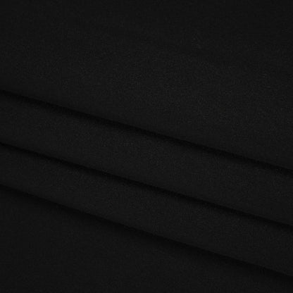 Polyester Crepe - Black - Designer Deadstock