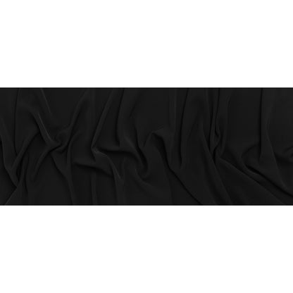 Polyester Crepe - Black - Designer Deadstock